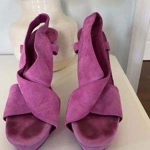 DVF Magenta Heels